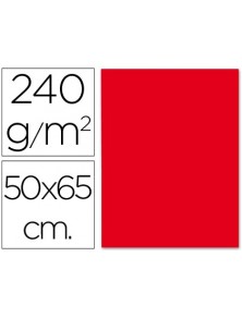 Cartulina liderpapel 50x65 cm 240gm2 rojo
