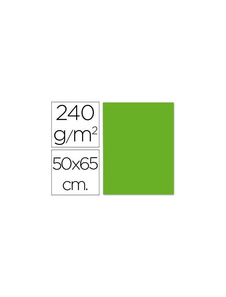 Cartulina liderpapel 50x65 cm 240gm2 verde