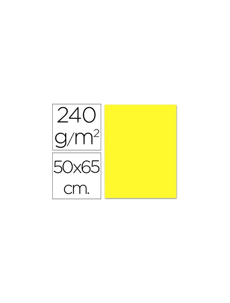 Cartulina liderpapel 50x65 cm 240gm2 amarillo