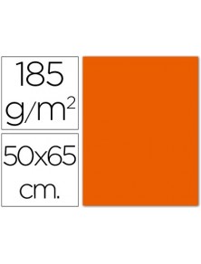 Cartulina guarro mandarina 50x65 cm 185 grs