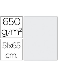 Cartulina extra blanca 650 gr 51x65 cm unidad