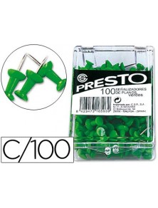 Señalizador de planos presto verde caja de 100 unidades