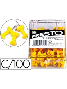 Señalizador de planos presto amarillo caja de 100 unidades