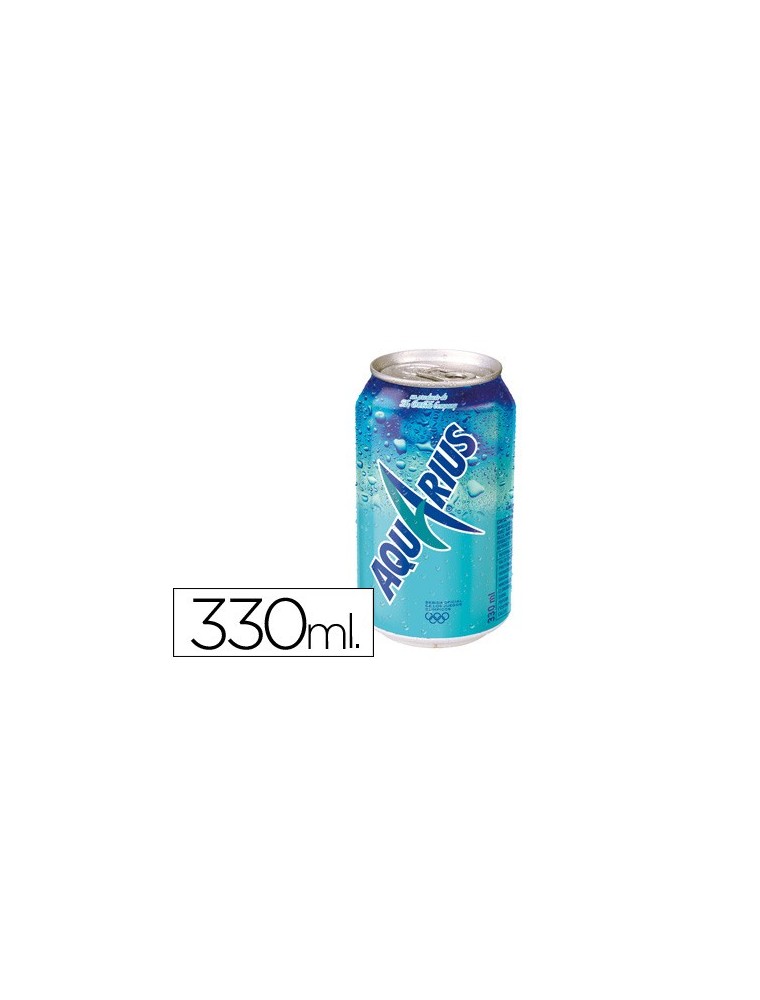 Bebida isotonica aquarius limon lata 330 ml