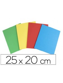 Caucho liderpapel 25x20 cm bolsa de 4 unidades colores surtidos