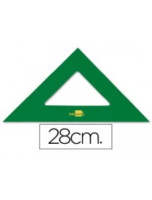 Escuadra liderpapel 28 cm acrilico verde