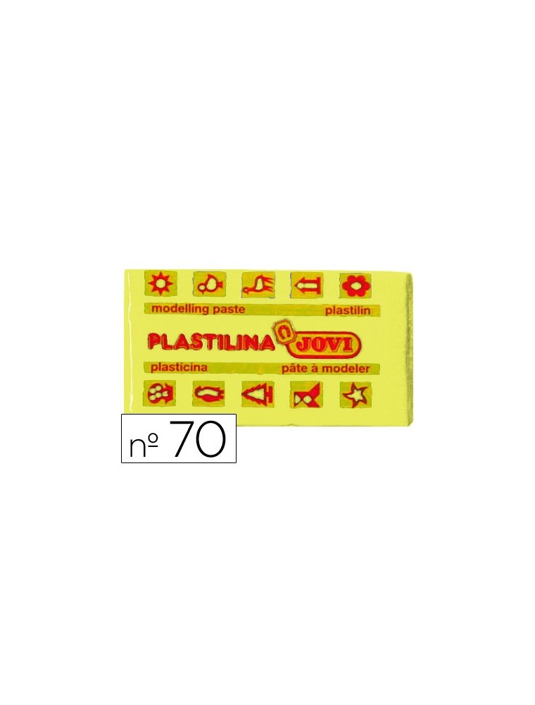 Plastilina jovi 70 amarillo claro -unidad -tamaño pequeño