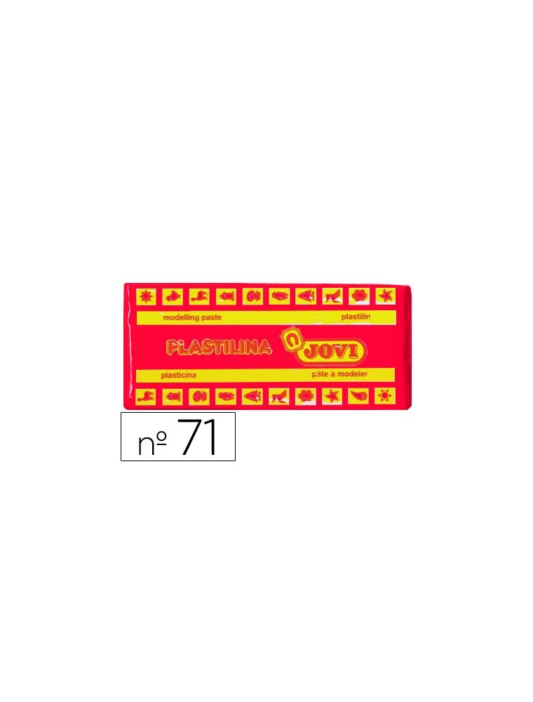 Plastilina jovi 71 rubi -unidad -tamaño mediano