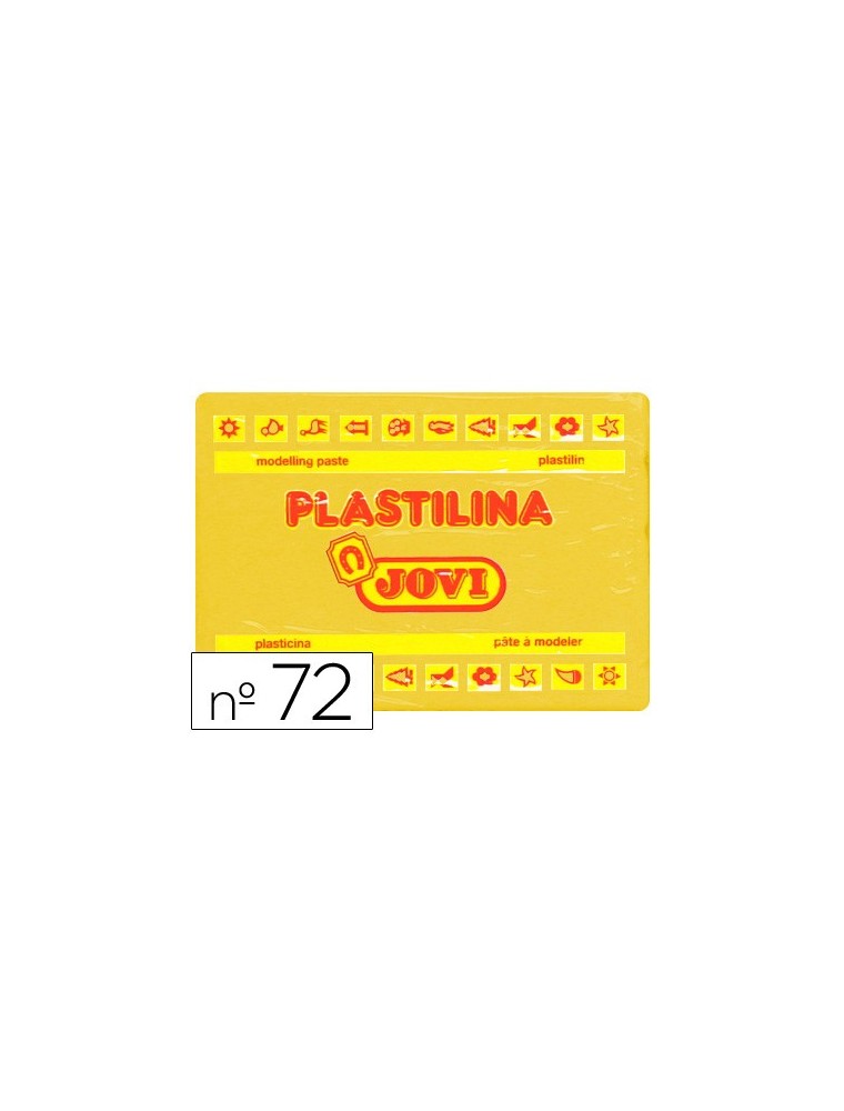 Plastilina jovi 72 amarillo oscuro -unidad -tamaño grande