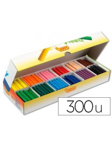 Lapices cera jovicolor caja con 300 unidades colores surtidos