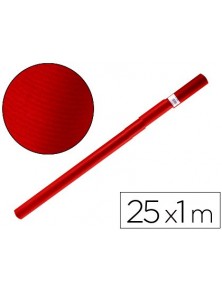 Papel kraft rojo cherry rollo 25x1 m