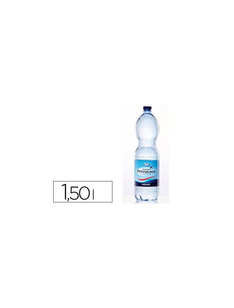Agua mineral natural fuente primavera botella de 1,5 l