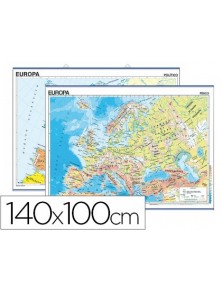 MAPA MURAL EUROPA FISICOPOLITICO -140 X 100 CM