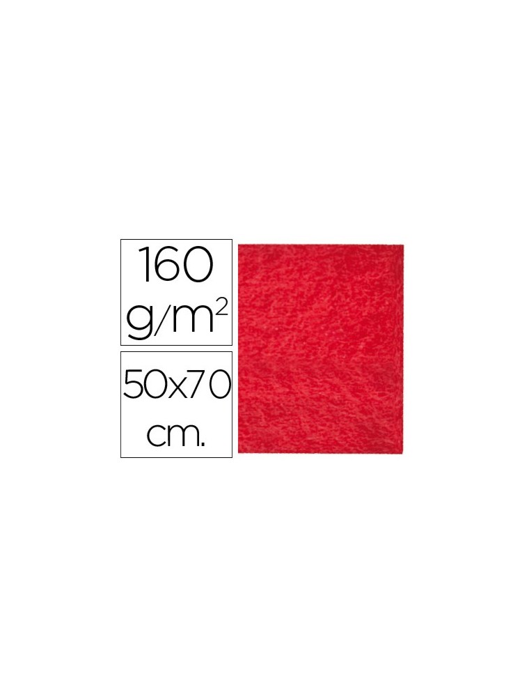 Fieltro liderpapel 50x70cm rojo 160gm2