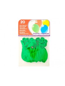 Globo 100 latex biodegradable verde pistacho bolsa de 20 unidades