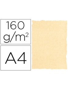Papel pergamino din a4 160 gr color pergamino crema paquete de 25 hojas