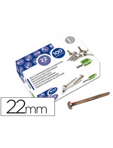 ENCUADERNADORES N.4 22 MM -CAJA DE 100 LIDERPAPEL