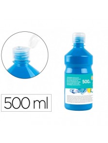 Tempera liquida liderpapel escolar 500 ml azul