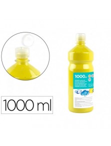 Tempera liquida liderpapel escolar 1000 ml amarillo limon