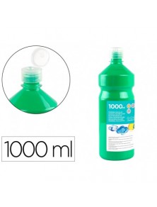 Tempera liquida liderpapel escolar 1000 ml verde