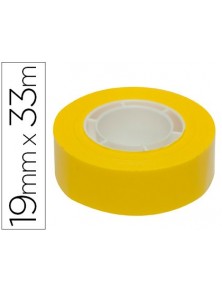 Cinta adhesiva apli 33 mt x 19 mm color amarillo