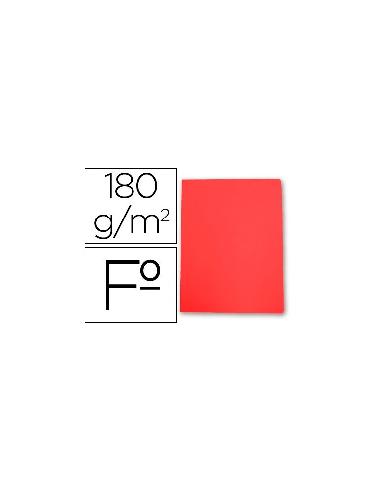 Subcarpeta cartulina Folio rojo pastel 180 gr