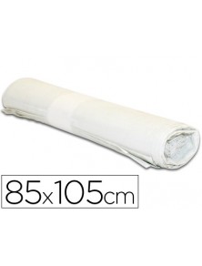 Bolsa basura industrial blanca 85x105cm galga 110 rollo de 10 unidades