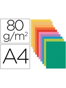 Subcarpeta papel exacompta din a4 colores surtidos 80 gr