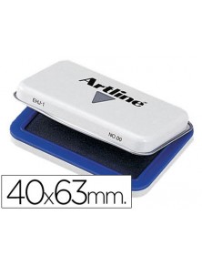 Tampon artline nº00 azul 40x63 mm