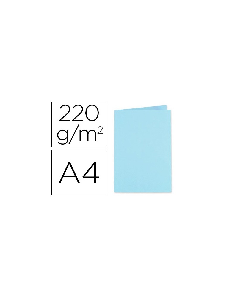 Subcarpeta cartulina exacompta din a4 azul claro 220 gr