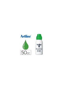 Tinta tampon artline verde frasco de 50 cc