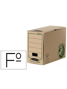 Caja archivo definitivo fellowes folio carton reciclado lomo 150 mm