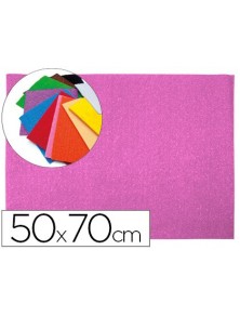 Goma eva liderpapel 50x70cm 60gm2 espesor 2mm textura toalla rosa