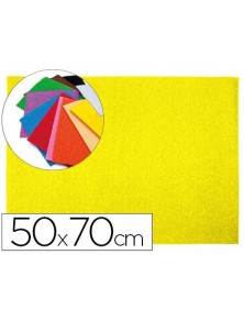 Goma eva liderpapel 50x70cm 60gm2 espesor 2mm textura toalla amarillo
