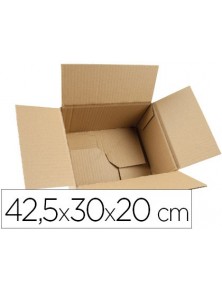 Caja para embalar q-connect fondo automatico medidas 425x300x200 mm espesor carton 3 mm