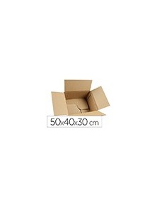 Caja para embalar q-connect fondo automatico medidas 500x400x300 mm espesor carton 3 mm