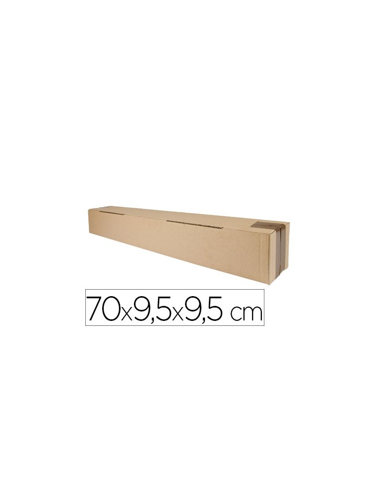 Caja para embalar q-connect tubo medidas 725x95x95 mm espesor carton 3 mm