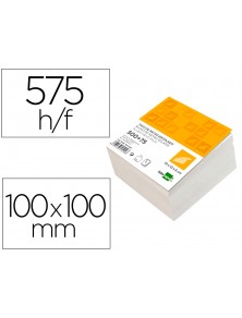 Taco papel liderpapel encolado 100x100x60 mm blanco 80 gr