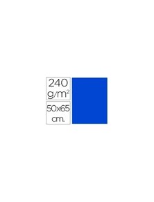 Cartulina liderpapel 50x65 cm 240 gm2 azul zafiro