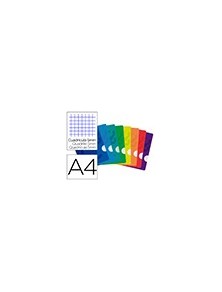 Libreta escolar oxford openflex tapa flexible optik paper 48 hojas din a4 cuadro 5 mm colores surtidos