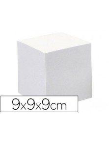 Taco papel quo vadis encolado blanco 680 hojas 100 reciclado 90 gm2 90x90x90 mm