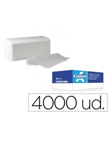 Toalla de papel secamanos amoos engarzada 2 capas 21x22 cm caja de 4000 unidades