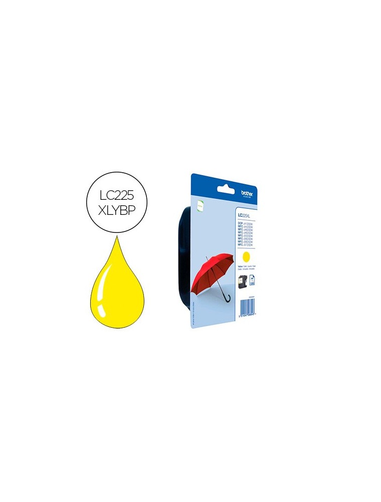 Ink-jet brother lc-225xlybp mfc-j 4420 dw  mfc-j 5620 dw amarillo alta capacidad 1200 pag
