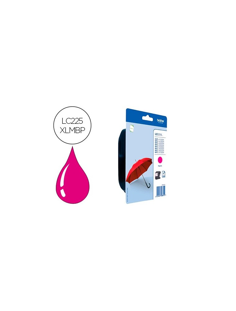 Ink-jet brother lc-225xlmbp mfc-j 4420 dw  mfc-j 5620 dw magenta alta capacidad 1200 pag