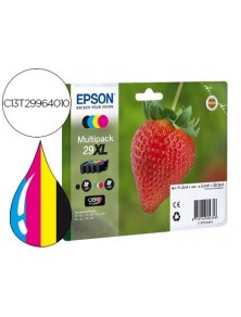 Epson Cartucho Inyeccion Tinta Negro Y Color Multipack 4 Colores Xl 29 Para Xp-235, Xp-332, Xp-335, Xp-432  Xp-435