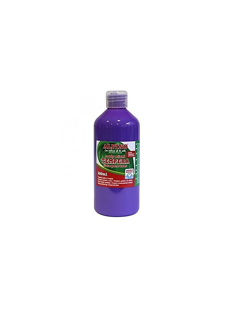 Tempera lavable 500 ml color violeta Alpino