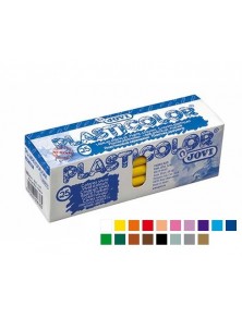 Lápices de cera plasticolor - caja de 25 unidades azul claro jovi