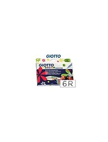 Rotulador giotto decor materials caja de 6 colores surtidos