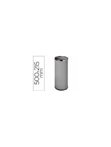 Paraguero metalico 301 gris aros cromado 50x21,5 cm