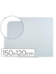 Pizarra blanca bi-office cristal magnetica 150x120 cm